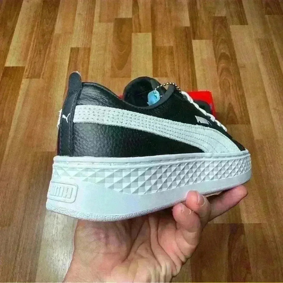 💰HUGE CLEARANCE SALE 💰 Puma Smash Platform Leather  (366487-11) Womens shoes - Picture 4 of 11